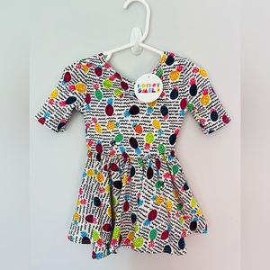 Dot dot smile baby girls Dress summer pineapple 6-12m colorful fun NEW